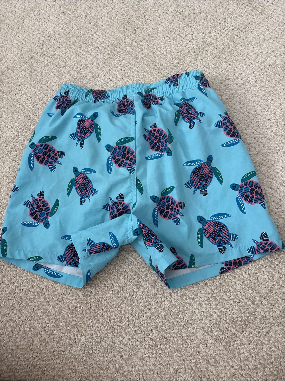 Nordstrom Boys Light Blue Sea Turtle Swim Trunks - Picture 3 of 5